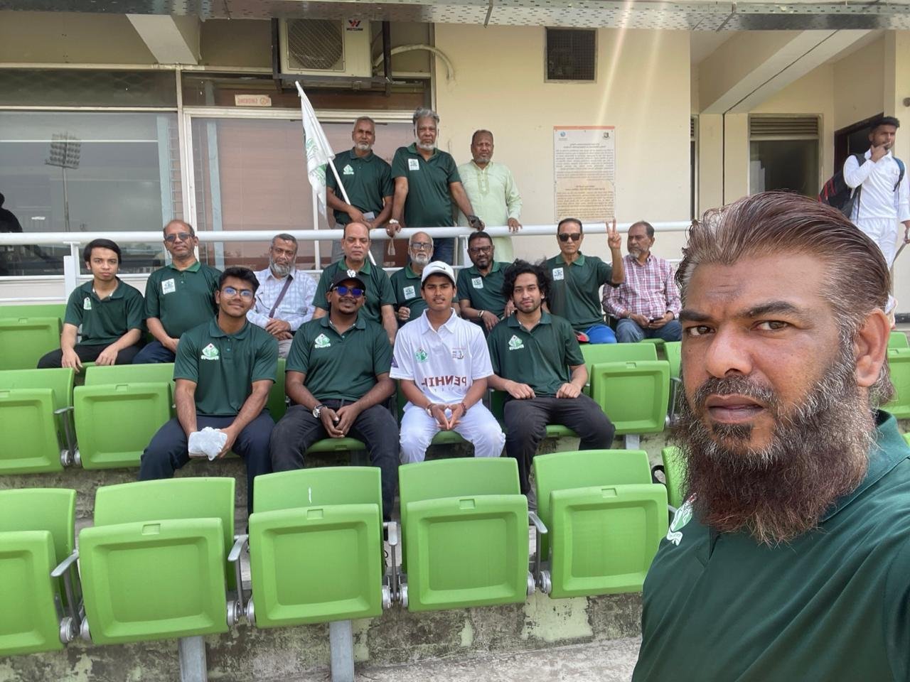ESS Members with ESS Cricket Team Captain at Citizen Bank Third Division Cricket League 2025