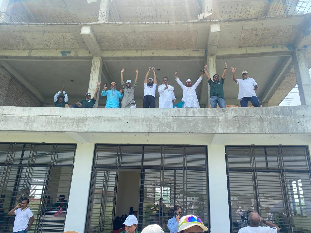 Club members enjoying the match | Citizen Bank Third Division Cricket League 2025